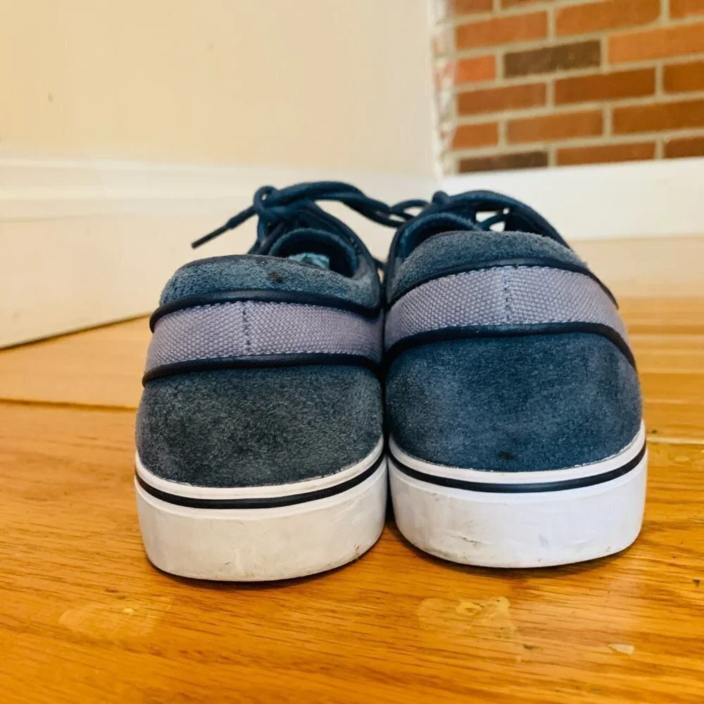 RARE Nike Zoom Stefan Janoski SB Blue Dusk Obsidian Suede Size 9 333824-403